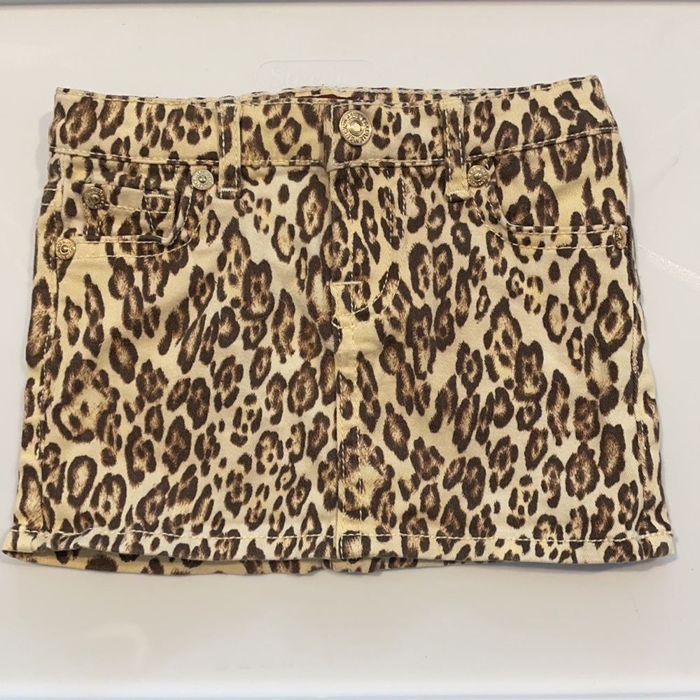 7 for all Mankind girls 24 mo leopard skirt